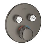 Grohe Grotherm SmartControl Termosztátos Zuhanycsaptelep Brushed Hard Graphite (29119AL0)