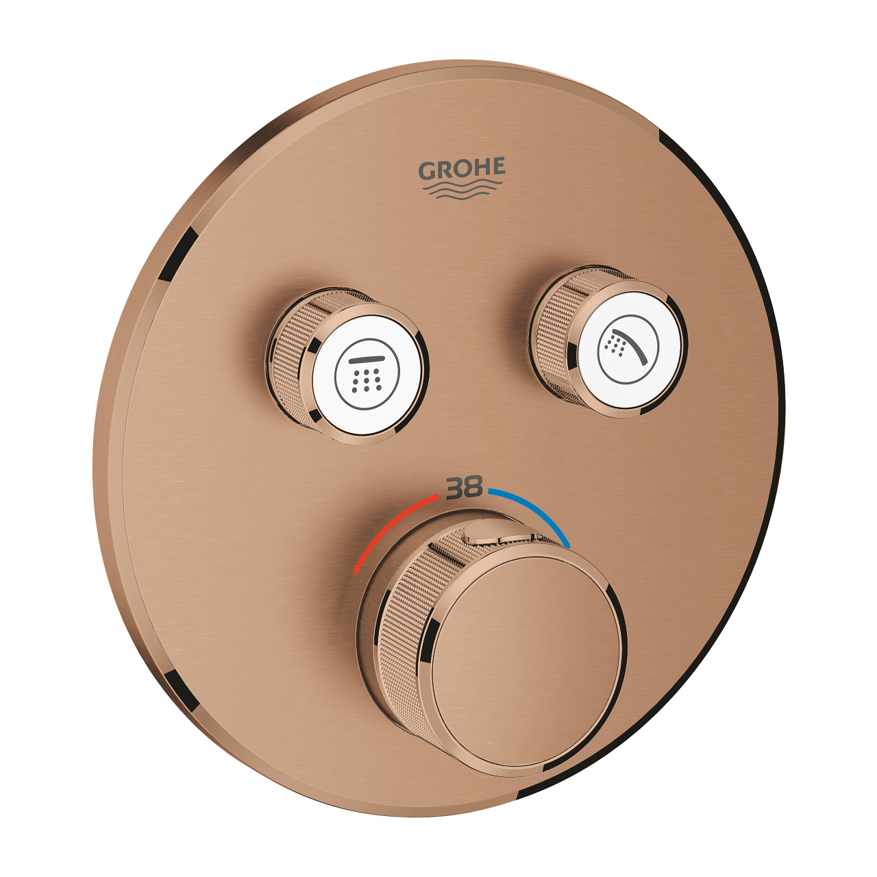 29119DL0 Grohe Grotherm SmartControl Termosztátos Zuhanycsaptelep Brushed Warm Sunset (29119DL0) - Image 1