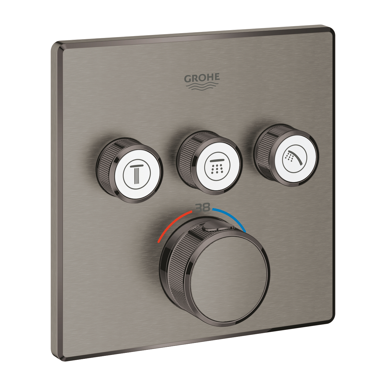 29126AL0 Grohe Grohterm SmartControl Termosztátos Csaptelep Brushed Hard Graphite (29126AL0) - Image 1
