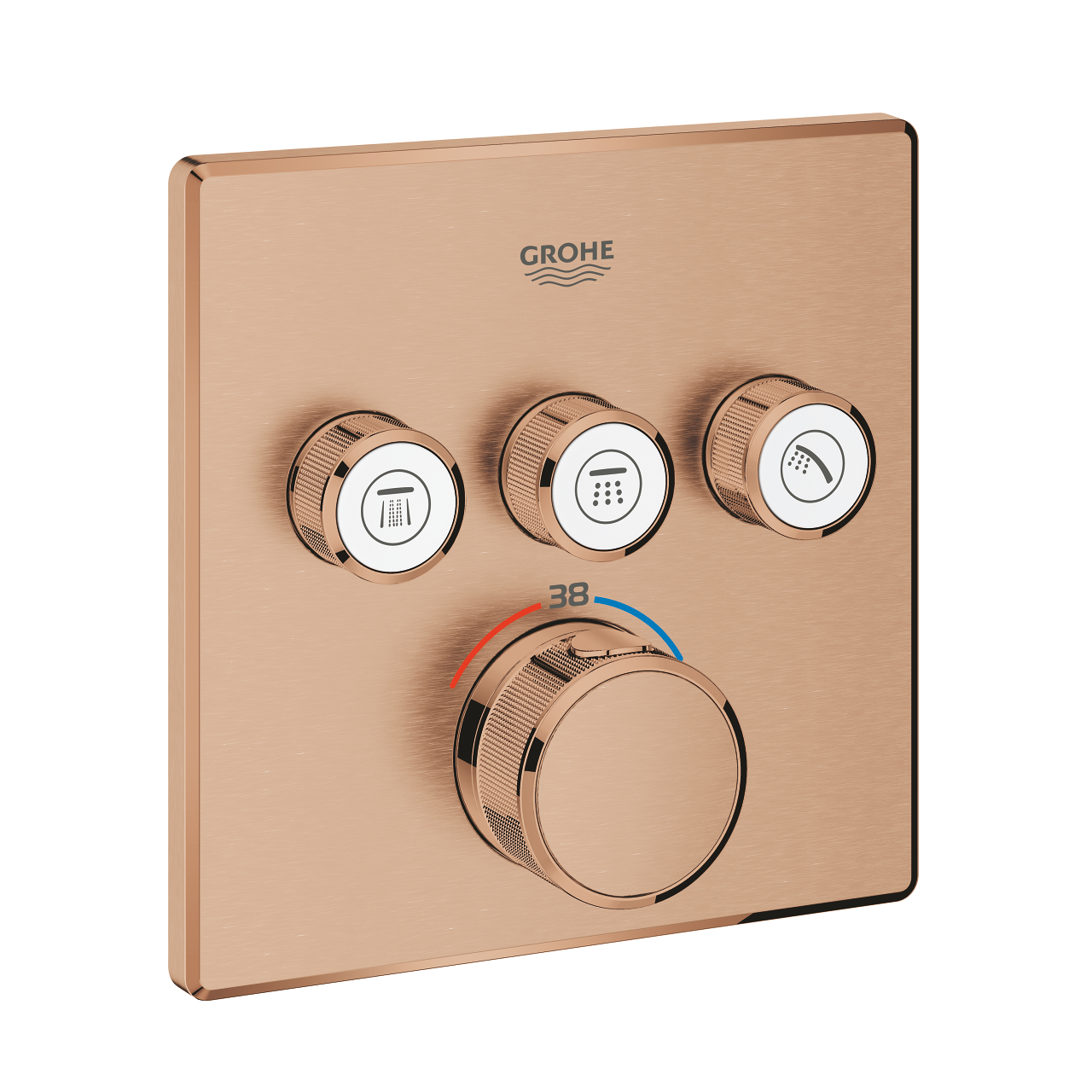 29126DL0_1_1 Grohe Grohterm SmartControl Termosztátos Csaptelep Brushed Warm Sunset (29126DL0) - Image 1