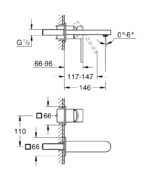 Grohe Plus Fali mosdócsaptelep, M-es méret (29303003) - Image 2