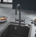 Grohe Atrio konyhai csaptelep Matt Hard Grafit (30609AL0) - Image 3