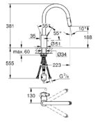Grohe Eurosmart Cosmopolitan mosogató csaptelep (31481001) - Image 2