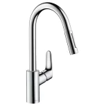 Hansgrohe Focus M41 Konyhai Csaptelep, Kihúzható Kifolyóval, Króm (31815000)