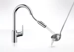 Hansgrohe Focus M41 Konyhai Csaptelep, Kihúzható Kifolyóval, Króm (31815000) - Image 2