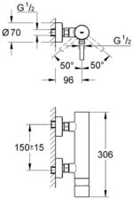 Grohe Essence Zuhanycsaptelep (33636000) - Image 2