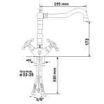 Reitano Antea Mosdócsaptelep leeresztővel - Image 3