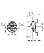 Grohe univerzális falba épített belső egység csaptelepekhez (33961000) - Image 2