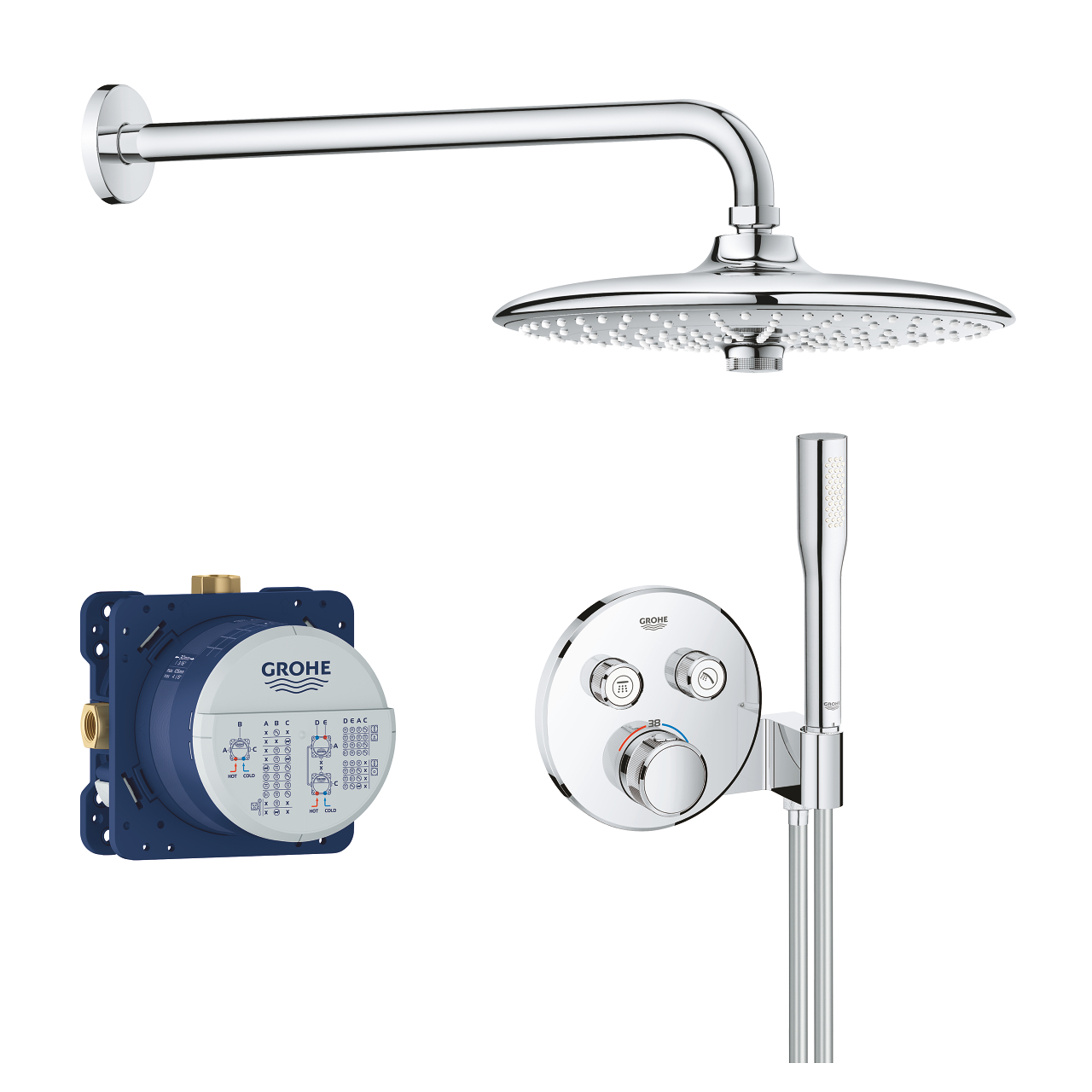 34744000 Grohe Grohtherm SmartControl "Euphoria 260" Zuhanyrendszer (34744000) - Image 1