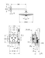 Grohe Grohtherm SmartControl "Euphoria 260" Zuhanyrendszer (34744000) - Image 2