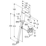 Kludi Pure&Easy Mosdócsaptelep 100 (371900565) - Image 2