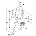 Kludi Pure&Easy Care Mosdócsaptelep 70 Orvosi karral (372840565) - Image 2