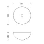 AQUALINE kerámiamosdó, átm.:38cm (38171) - Image 5