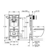 Grohe Rapid Sl 5 Az 1-Ben WC Szett, 1,13 M. (36501000) - Image 2