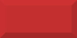 Vives Mugat 10X20 cm Rojo Metró csempe (3RC1)