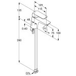 Kludi Ameo Mosdócsaptelep 75 (410280575) - Image 2