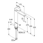 Kludi Ameo Mosdócsaptelep 270 (412980575R) - Image 2