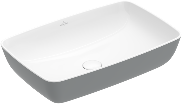 417258BCT7 Artis Ráültethető Mosdó Négyszög, Fali Vagy Magasított Csaptelephez, Csaplyukfurat Nélkül, Túlfolyó Nélkül (417258Bct7) - Image 1