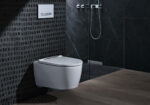 Geberit One Fali WC Mélyöblítésű, Turboflush, WC-Ülőkével Fényes Króm Betéttel 500.202.01.1 - Image 5