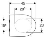 Geberit Icon WC-Ülőke, Gyorskioldós Zsanérral, Lecsapódásmentes (500.835.01.1) - Image 4