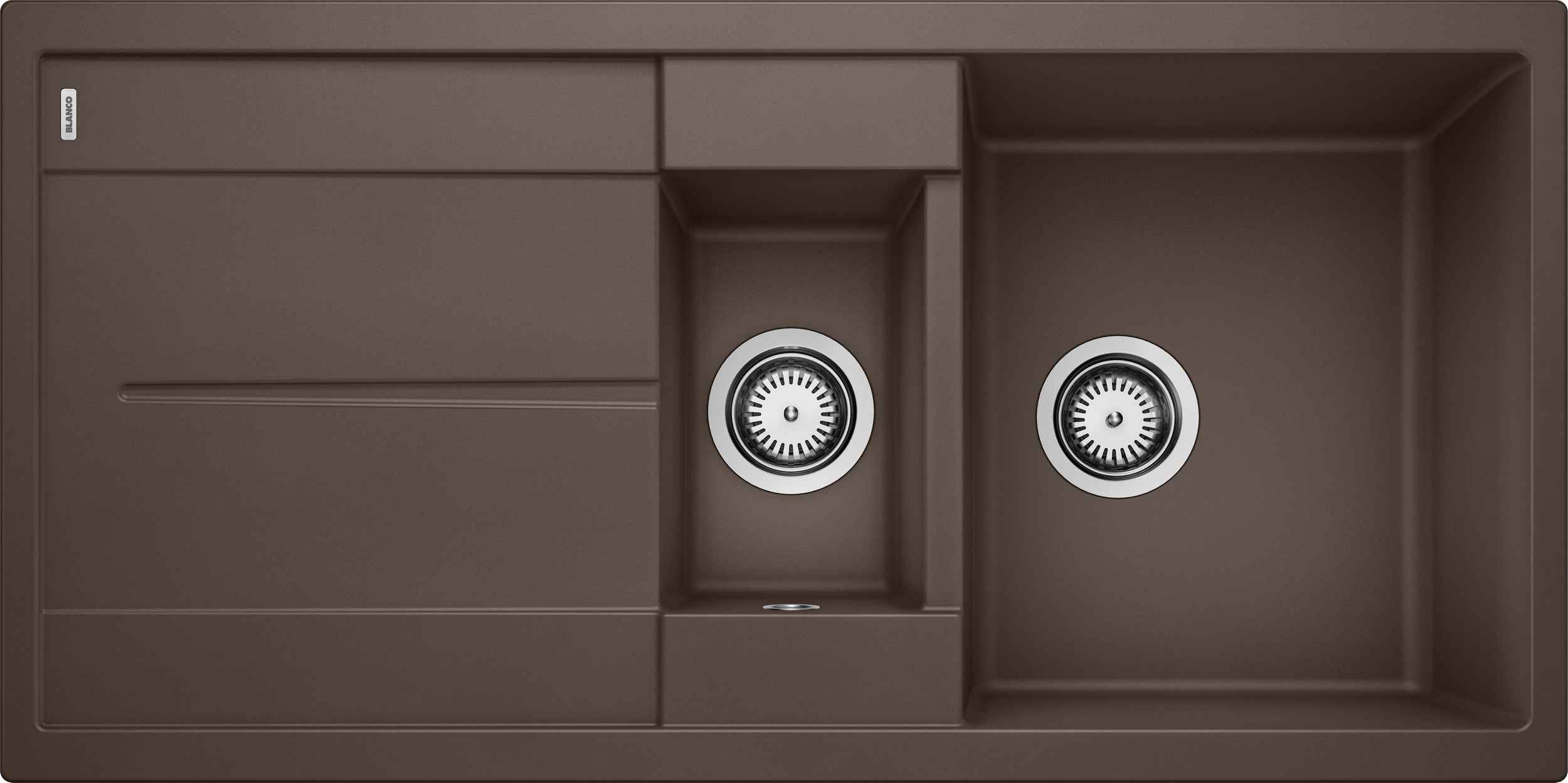 515046.jpg BLANCO METRA 6S Silgranit mosogatótálca , 1000X500 - Kávé (515046) - Image 1