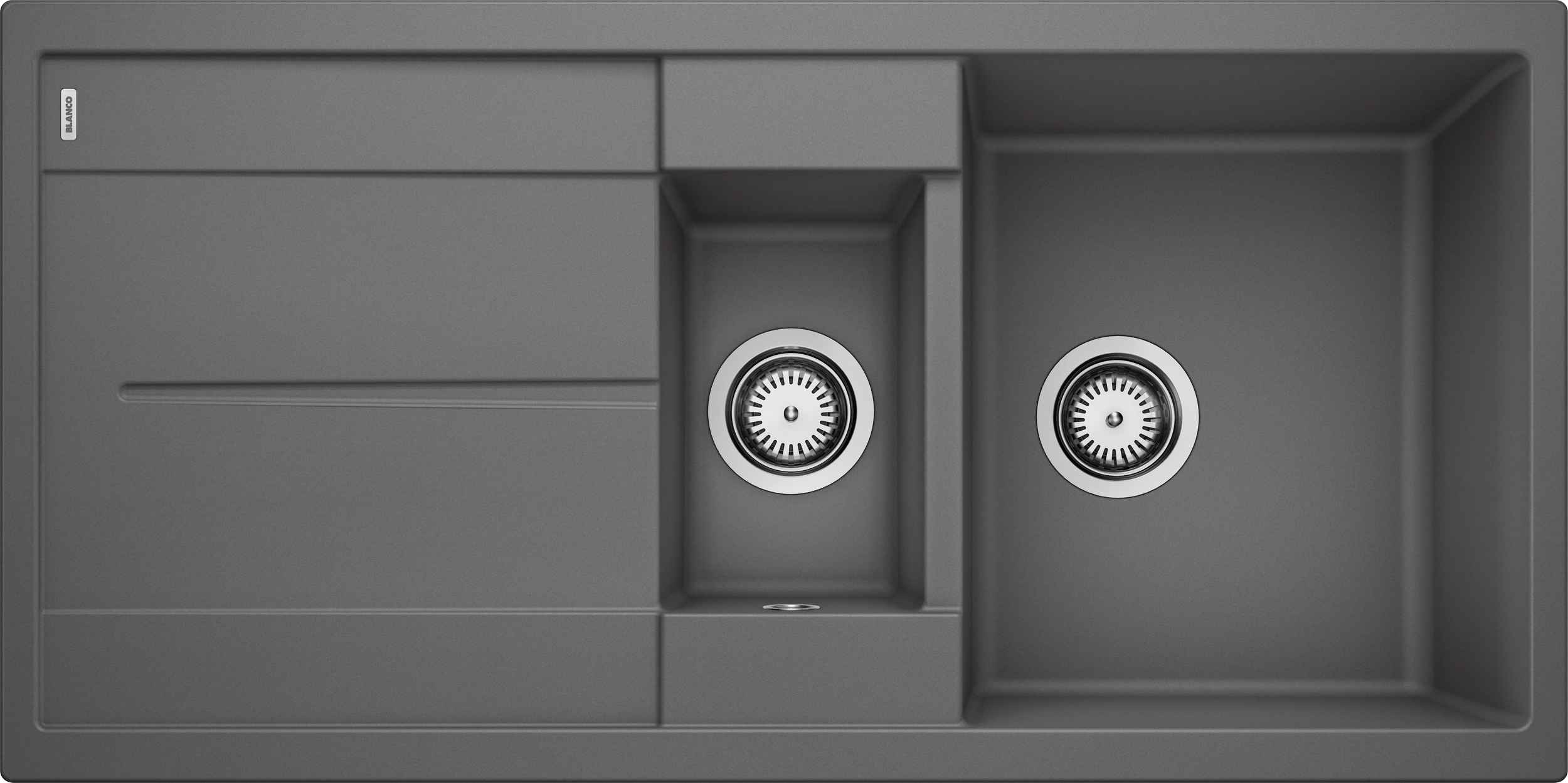 518878.jpg BLANCO METRA 6S Silgranit mosogatótálca , 1000X500 - Palaszürke (518878) - Image 1