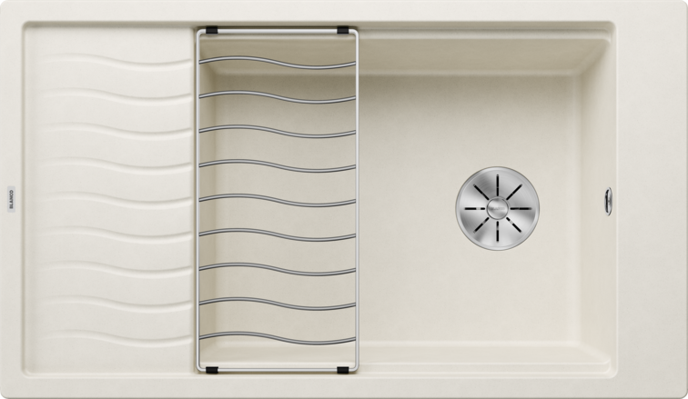 527072 Blanco Elon XL 8 S Silgranit Mosogatótálca, 86x50, Törtfehér (527072) - Image 1