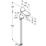 Kludi AMBA mosdócsaptelep 75 (530280575) - Image 2