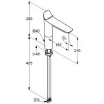 Kludi AMBA Magasított mosdócsaptelep 213 (532960575) - Image 2