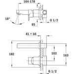 STROHM TEKA Formentera fali mosdó csaptelep, króm színben, leeresztő nélkül (624610200) - Image 2