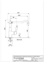Bugnatese Oxford (6382CR) króm konyhai csaptelep - Image 2