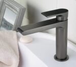 SIMPLE Mosdócsaptelep klikk-klakk leeresztővel matt fekete színben (6613SCNE)