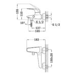 STROHM TEKA Itaca Kádtöltő Csaptelep Merész Fekete (67121020N2) - Image 2
