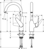 Hansgrohe M421-H220 konyhai csaptelep - Image 3