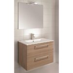 Bannio Easy 80-es fürdőszobabútor fali- sandy walnut színben (73003-k)