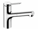 Hansgrohe Zesis M33 Konyhai Csaptelep, Kihúzható Zuhanyfejjel, Króm (74820000)
