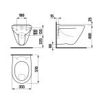 Jika Profil Lapos Öblítésű Fali WC (H8202280000001) - Image 2
