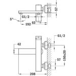 STROHM TEKA Soller kádtöltő csaptelep Króm (851211200) - Image 3