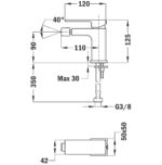 STROHM TEKA Soller bidé csaptelep króm színben, leeresztő nélkül (856261200) - Image 2