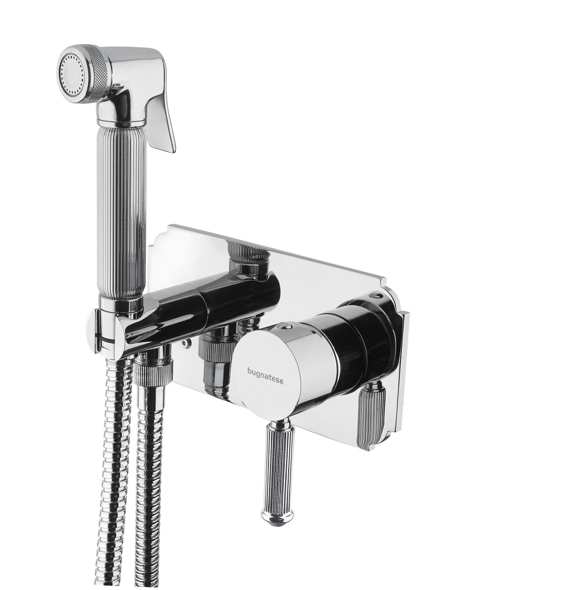 8566.jpg BUGNATESE ATHENA (8566CR) Fali bidé csaptelep zuhanyszettel - Image 1