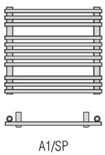 RADECO SARA A1-500/SP 496X550 egyenes törölköző szárító radiátor 330 WATTOS - Image 6