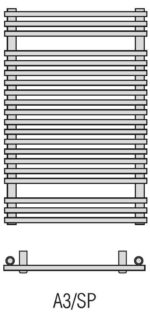 RADECO SARA A3-600/SP 838X650 egyenes törölköző szárító radiátor 525 WATTOS - Image 6