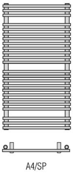 RADECO SARA A4-400/SP 1028X450 egyenes törölköző szárító radiátor 538 WATTOS - Image 6