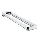 Roca Tempo Dupla Törölközőtartó - Grafit szürke, Fényes (A817031CN0) - Image 2