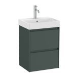 Roca Ona Compact alsószekrény mosdóval 45x36cm, 2 fiókkal,   - matt zöld (a851681513)