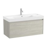 Roca Ona alsószekrény mosdóval 100x46cm, 1 fiókkal - matt zöld  (a851686513) - Image 4