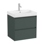 Roca Ona alsószekrény mosdóval 60x46cm, 2 fiókkal,   - matt zöld (a851688513)