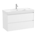 Roca Ona alsószekrény mosdóval 100x46cm, 2 fiókkal - matt fehér  (a851693509)