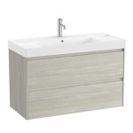 Roca Ona alsószekrény mosdóval 100x46cm, 2 fiókkal - matt fehér  (a851693509) - Image 4