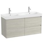 Roca Ona bútor duplamosdóval 120x46cm, 4 fiókkal - sötét szil  (a851694511) - Image 4